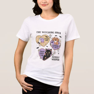 Cute Witchy Halloween Illustration Women's T-Shirt Tri-Blend Shirt