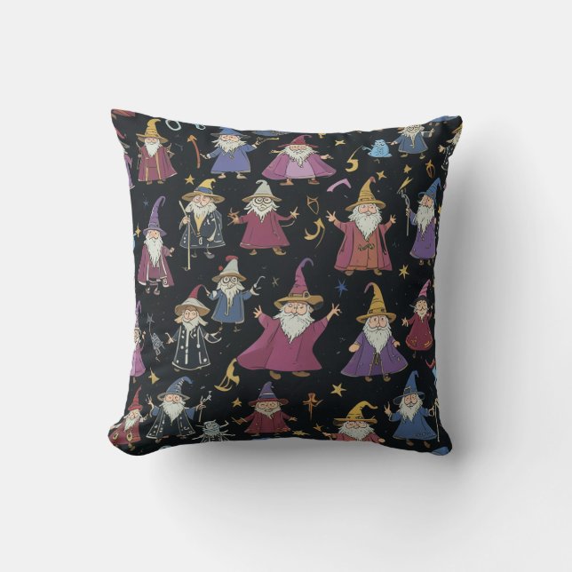 cute wizard cushion (Front)