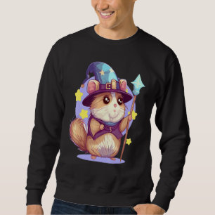Cute Wizard Hamster RPG Geek Roleplaying Tabletop Sweatshirt