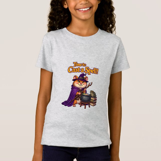 Cute Wizard Hamster  T-Shirt (Front)