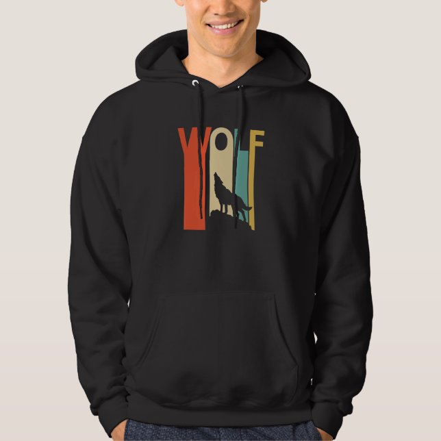Cute Wolf Animal Hoodie (Front)