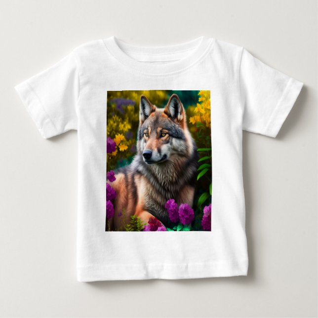  Cute wolf Baby T-Shirt (Front)
