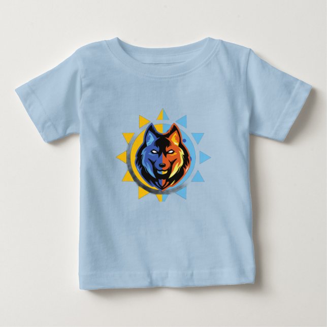 Cute Wolf Baby T-Shirt (Front)