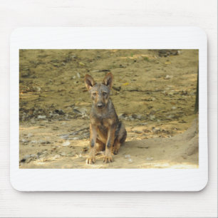 Cute Wolf Cub Mouse Mat