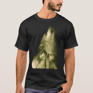 Cute Wolf Wildlife Wolves Animal Wildcat Rainbow P T-Shirt