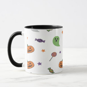 Cute Wolf with Candy For Halloween Mug