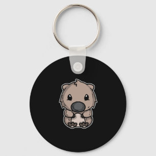 Cute Wombat Animal Gift Key Ring