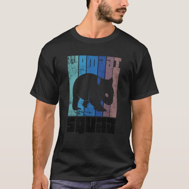 Cute Wombat Squad Wilderness Rodent T-Shirt (Front)