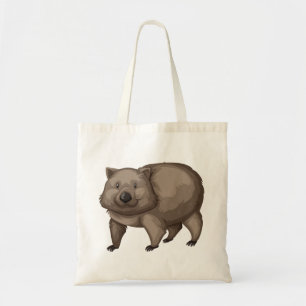 Cute wombat tote bag