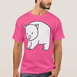 Cute Wombat White T-Shirt