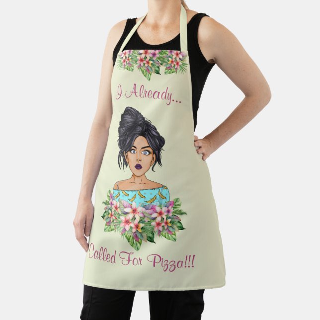 Cute Women's Medium All Over Print Apron (Insitu)