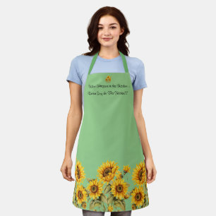 Cute Women's Medium All Over Print Apron