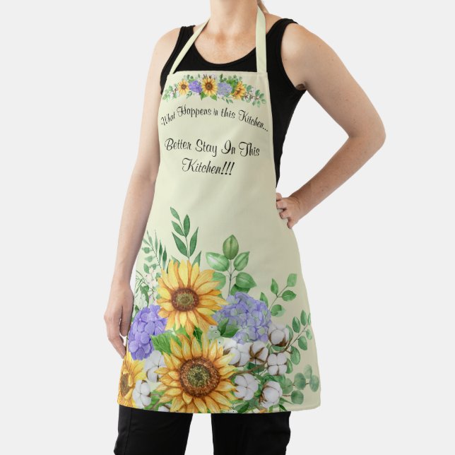 Cute Women's Medium All Over Print Apron (Insitu)