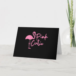 Cute Womens Pink Flamingo Pink Cute Flamingo Card