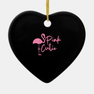 Cute Womens Pink Flamingo   Pink Cute   Flamingo Ceramic Tree Decoration