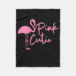 Cute Womens Pink Flamingo Pink Cute Flamingo Fleece Blanket