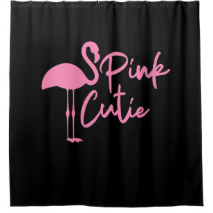 Cute Womens Pink Flamingo Pink Cute Flamingo Shower Curtain