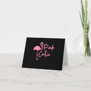 Cute Womens Pink Flamingo Pink Cute Flamingo Thank You Card