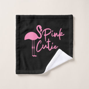 Cute Womens Pink Flamingo Pink Cute Flamingo Wash Cloth