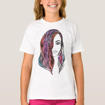 Cute women's T-shirt with a picture