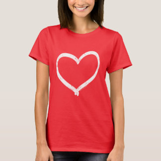 Cute Women's Vintage Valentine's Day Heart T-Shirt