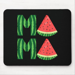 Cute women's watermelon mama vintage summer fruit mouse mat