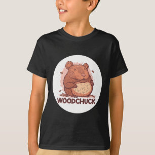 Cute Woodchuck Costume For Charming Animals Lovers T-Shirt