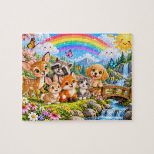 Cute Woodland Animal Adventure Jigsaw Puzzle