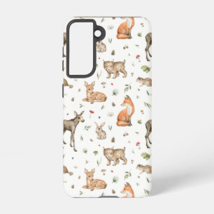 Cute Woodland Animal Pattern Samsung Galaxy Case