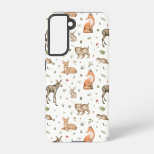Cute Woodland Animal Pattern Samsung Galaxy Case