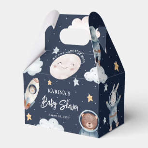 Cute Woodland Animal Space Baby Shower Favour Box