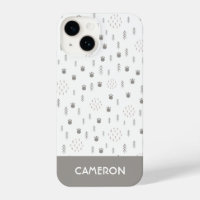 Cute Woodland Animal Track Pattern