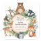 Cute Woodland Animals Baby Shower Bookplate Labels