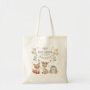 Cute Woodland Animals Baby Shower   Fox, Deer  Tote Bag