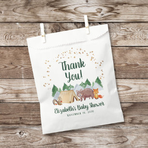 Cute Woodland Animals Baby Shower Thank You Favour Bags