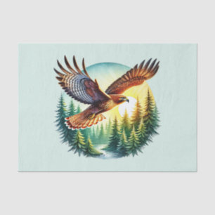 Cute woodland animals decoupage soaring eagle tissue paper