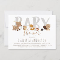 Cute Woodland Animals | Gender Neutral Baby Shower