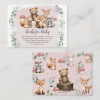 Cute Woodland Animals Girl Shower Books for Baby