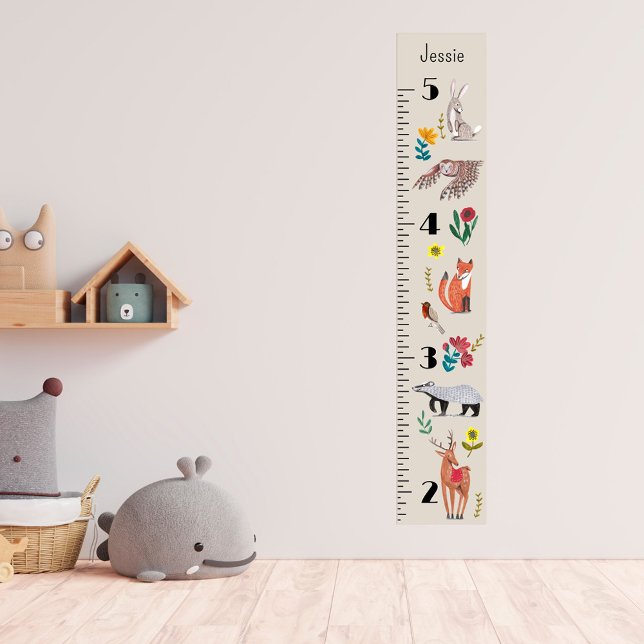 Cute Woodland Animals Neutral Growth Chart (Creator Uploaded)