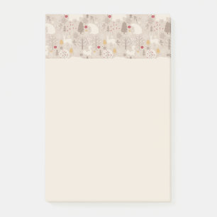 Cute Woodland Animals Nordic Pattern Post-it Notes