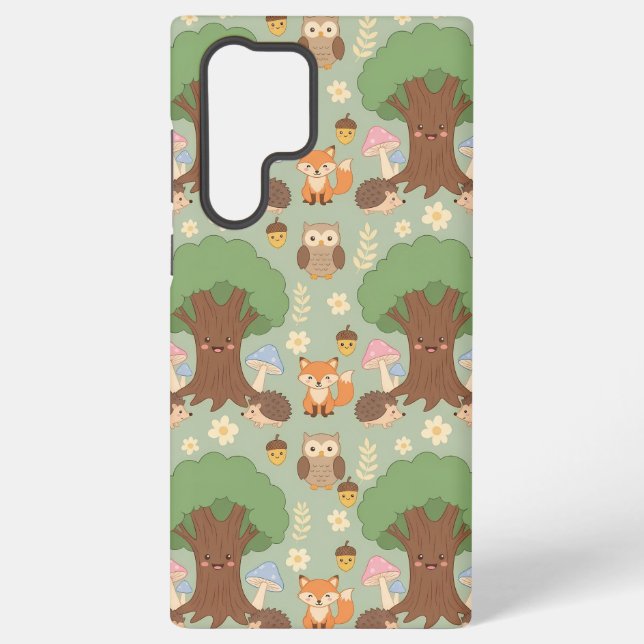 Cute Woodland Animals Pattern Phone Case (Back)