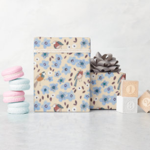 Cute Woodland Animals Tree Neutral Baby Shower Wrapping Paper