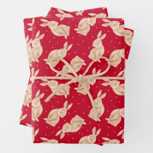 Cute Woodland Animals Wrapping Paper Sheet