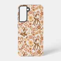 Cute Woodland Baby Deer Floral Pattern