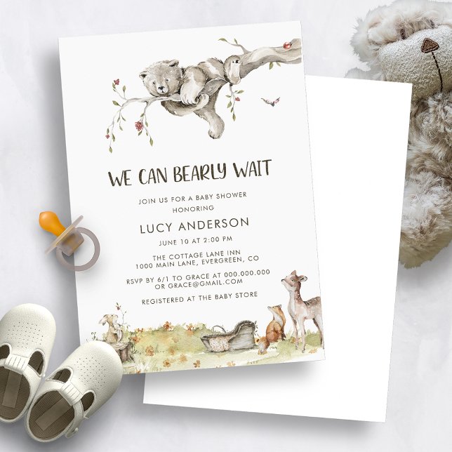 Cute Woodland Baby Shower Invitation (Creator Uploaded)