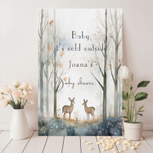 cute woodland baby shower