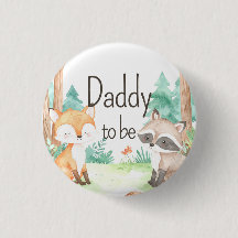 Cute Woodland Baby Shower Theme Daddy to Be