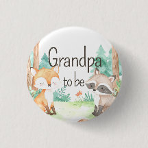 Cute Woodland Baby Shower Theme Grandpa to Be