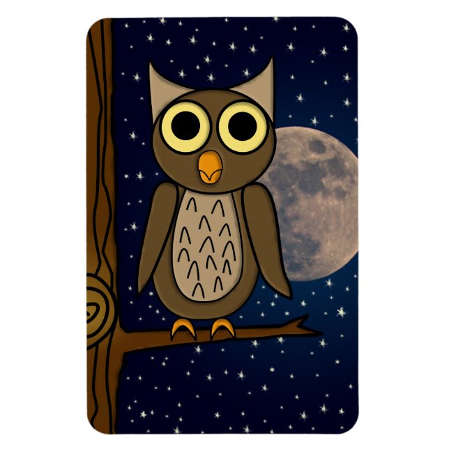 Cute Woodland Bird Artwork Magnet (Vertical)