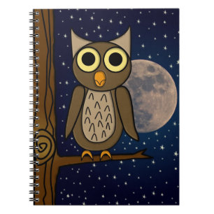 Cute Woodland Bird Artwork Notebook